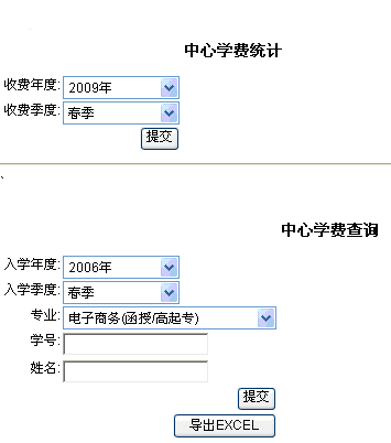 图1中心学费统计